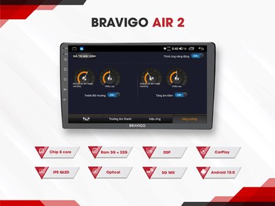 Màn hình Android Bravigo Air 2	