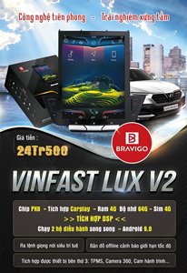 Tính năng nổi bật màn hình Bravigo Vinfast Lux V2