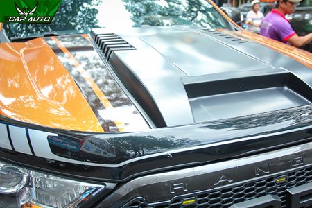 Ốp hốc gió nắp capo xe Ford Ranger